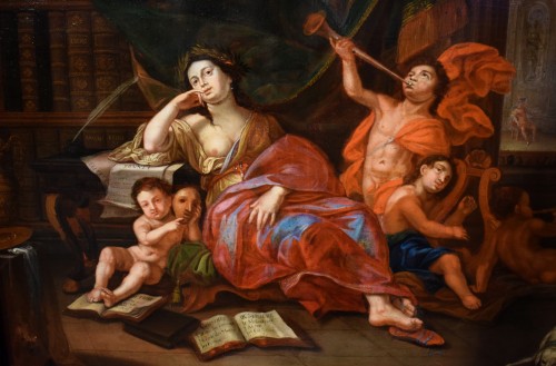 Paintings & Drawings  - Allegory of the Theater, french school of the 18th century